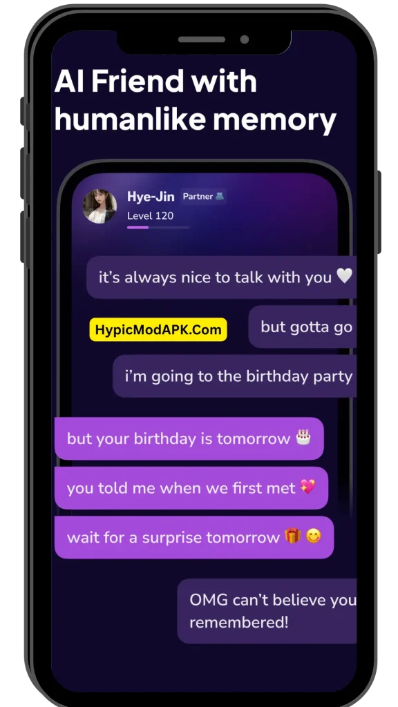 Key features: AI Friends with Humanlike Memory